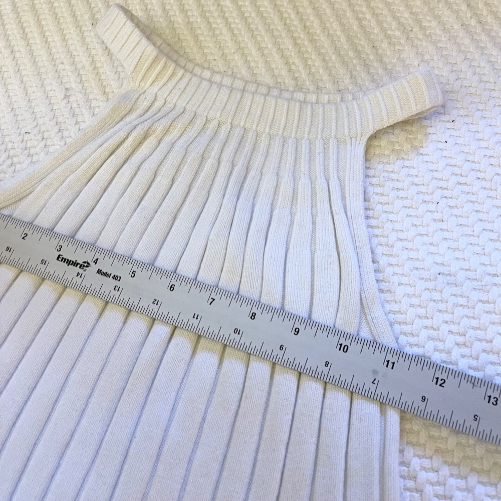 Cream Ribbed Knit Top - Picture 4 of 5